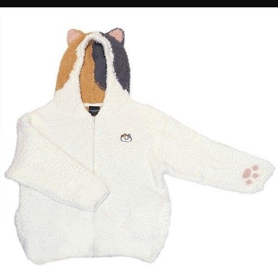 Pre-owned Square Enix Final Fantasy Xiv Ff14 Fat Cat Hoodie Free-size From Japan In Multicolor