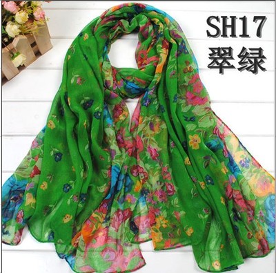 C4 Womens 20X60 Inch Wrap Shawl cotton Scarf Stole Soft Scarves Flower cuigreen C4 Womens 20X60 Inch Wrap Shawl cotton Scarf Stole Soft Scarves Flower cuigreen