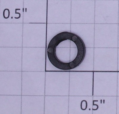 K-Line K3200-10-08 25/64'' x 1/4'' Black Plastic Spacers