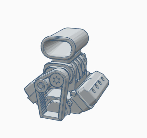 55 CHEVY GASSER ENGINES (3D PRINTED RESIN. CAR NOT 