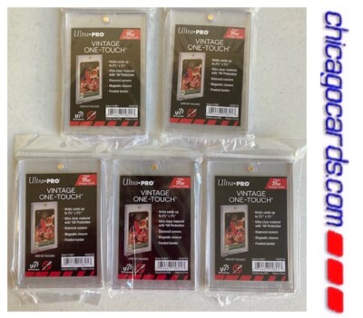 5x Lot Ultra Pro  VINTAGE One-Touch 35pt Magnetic Card Holder NEW