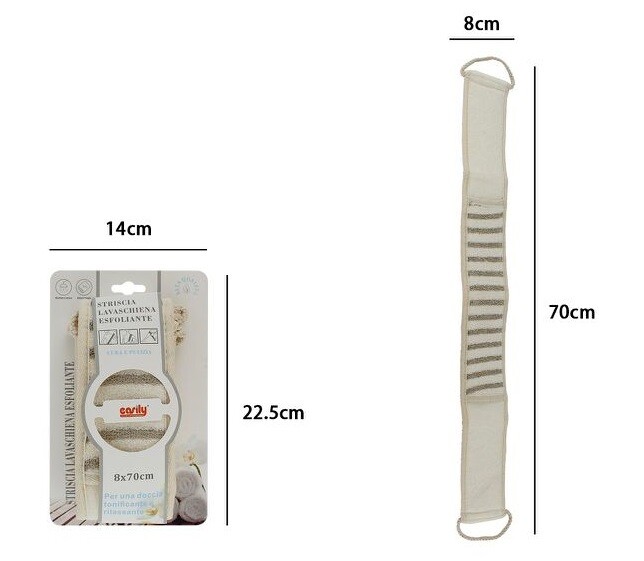 Fascia Spugna Lavaschiena Esfoliante Bagno Doccia Lavare Schiena 69591 dfh