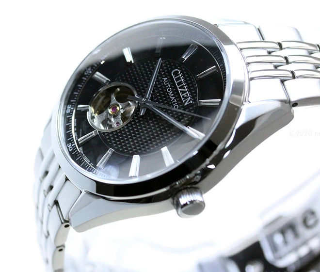 Pre-owned Citizen Black Dial Automatic Mechanical Men's Watch Nh9110-81e