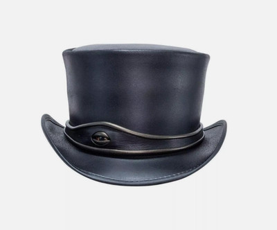 El Dorado Eye band Steampunk Black Leather Top hat Biker Motorcycle Rider Gothic