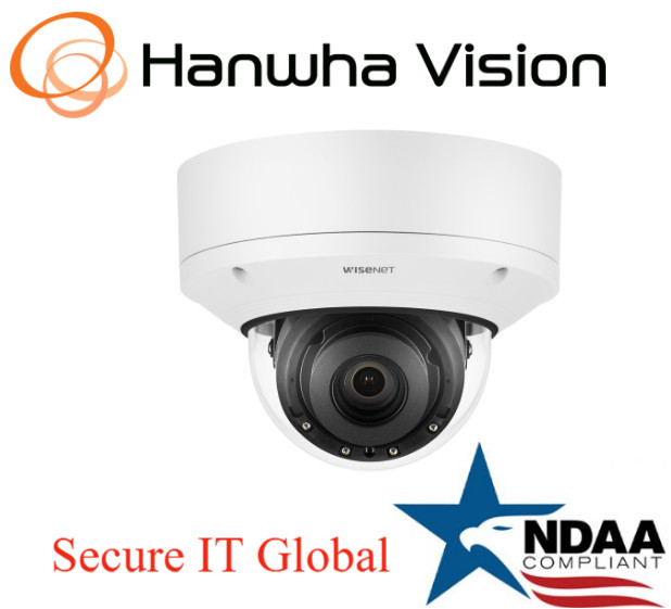 Hanwha Techwin XNV-8082R 6MP IR Network Vandal Dome Security Camera2.8 8.4mmLens