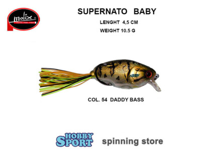 SUPERNATO BABY CRANK BAIT IBRIDO COL 54 DADDY BASS MOLIX SPINNING BLACK BASS