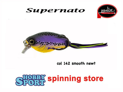 SUPERNATO CRANK BAIT IBRIDO COL. 142 SMOOTH NEWT MOLIX SPINNING BLACK BASS