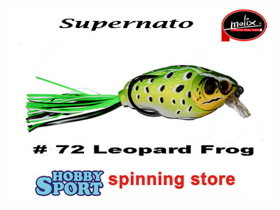 MOLIX SUPERNATO CRANK BAIT IBRIDO COL. 72 LEOPARD FROG SPINNING BLACK BASS