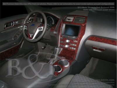 Dash Trim Kit for FORD EXPLORER 11 12 13 14 15 carbon fiber wood aluminum