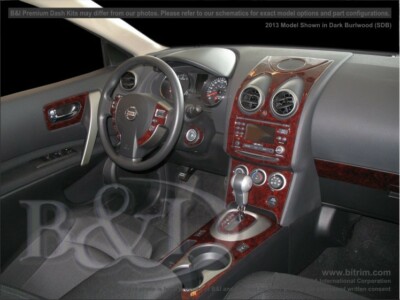 Dash Trim Kit for NISSAN ROGUE 2013 carbon fiber wood aluminum