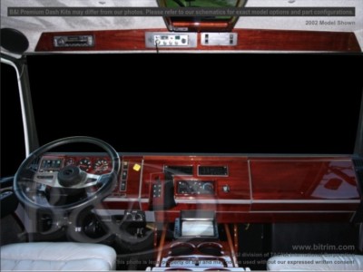 Dash Trim Kit for FREIGHTLINER FL-SERIES 97 98 99 00 01 02 carbon fiber wood alu