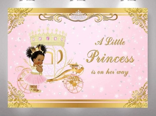 Fotohintergrund 'A Little Princess Is On Her Way' – 1,5 X 0,9 M, Vinyl, Hochauflösend, Für Baby-Shootings