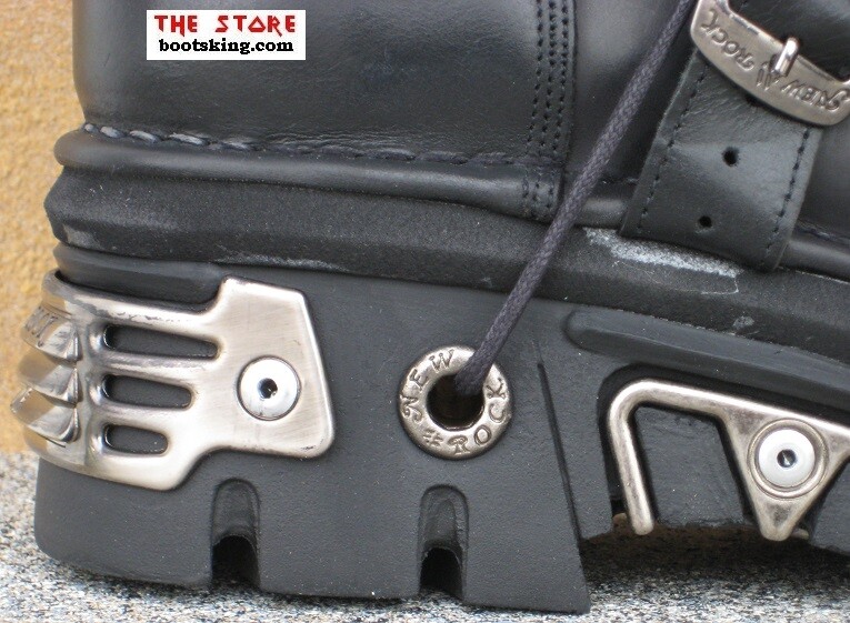 NEW ROCK BOOTS ROCK BOOTS CHEWABACA 272-S1 GOTHIC BIKER SCHWARZ GRÖSSE 38 BIS 46