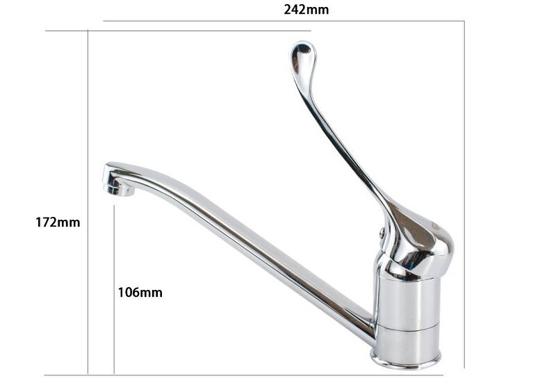 Cucina Lavandino Lavello Miscelatore Rubinetto Ottone Cromato Clinica 69206 dfh