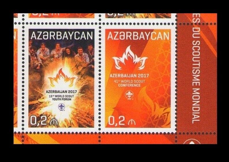 Azerbaijan 2017 * World Scout Movement * Pair Stamps * MNH