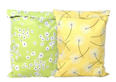 10x13 Dancing Yellow Dandelions & Green WildFlowers Print Design Sealing Mailers