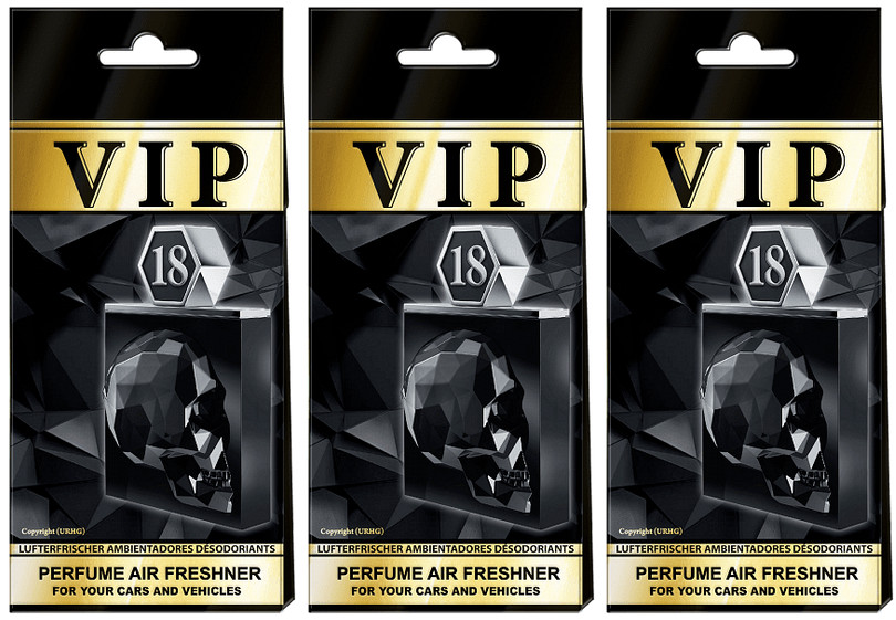 3x Auto Duft VIP 18, Lufterfrischer Auto,Duftbaum auto,Auto zubehör,Duftspender