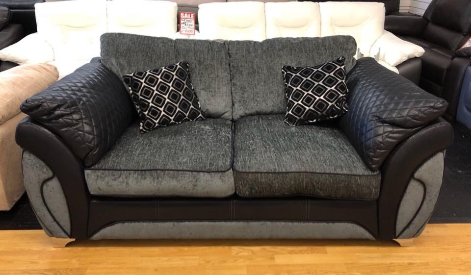 DFS Black Charcoal Fabric Sofa Bed in Swansea Gumtree