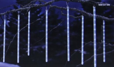 8 Pack 18  Twinkling LED Falling Meteor Lights Patio Camping Not Like Icicle
