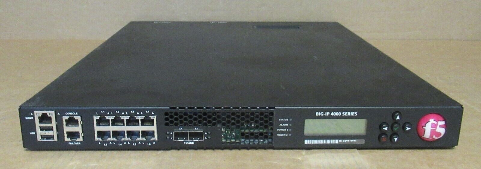 LB_REC1609 F5 NETWORKS BIG-IP 1600 The 5000 Series Platform