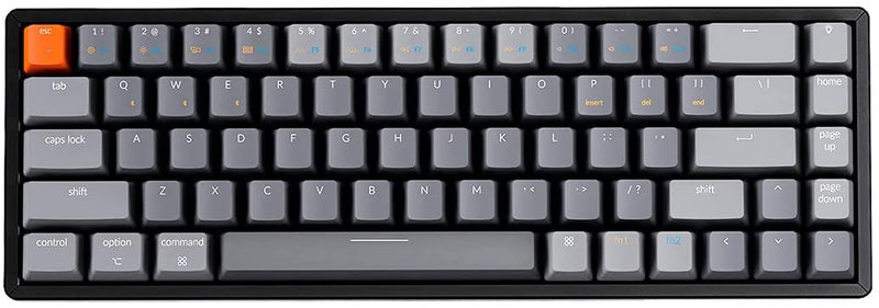 Keychron K6 68-Key Wireless Bluetooth/Usb Wired Gaming Mechanical Keyboard, Comp