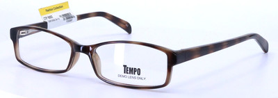 TEMPO CTP 9002 Tortoise Rectangular Womens Full Rim Eyeglasses 53-16-135