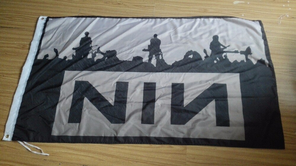 Flag Nine Inch Nails Band 3 X 5 Ft 90 X 150 Cm 100 Polyester 02