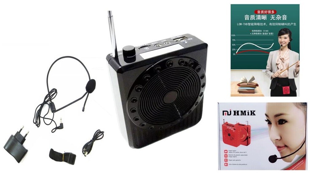 Amplificatore Vocale Portatile Archetto Animatore Usb Radio Fm Spettacoli cir