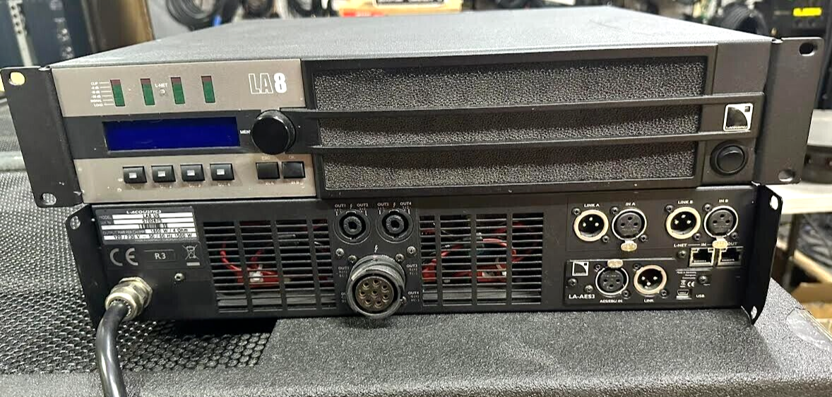 L-Acoustics LA8 4CH Power Amplifier With LA-AES3 card (ONE