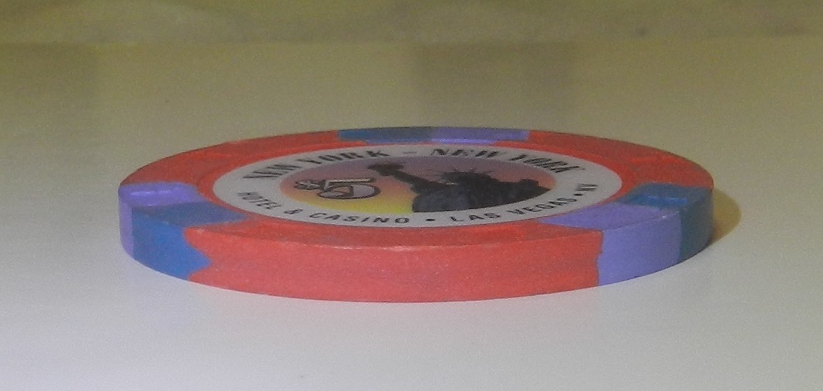 #27cc New York New York $5 Casino Chip Las Vegas Nevada
