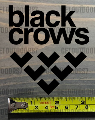 Black Crows Skis Sticker Decal Salomon Rossi Blizzard Black Volkl Liberty