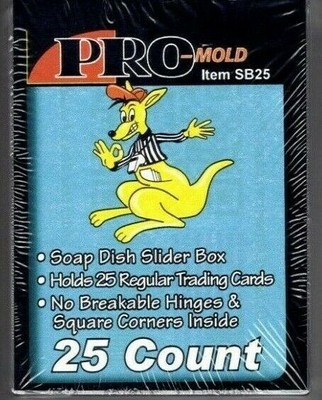 Pro-Mold 25 Card Size Slider Box (2-Pack) 2-Piece Telescoping Design