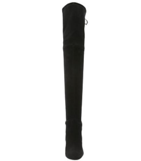 Pre-owned Stuart Weitzman $945  Hiline Over The Knee Black Suede 5 5.5 6 6.5 7.5 8.5 9.5 10 In Suede Black