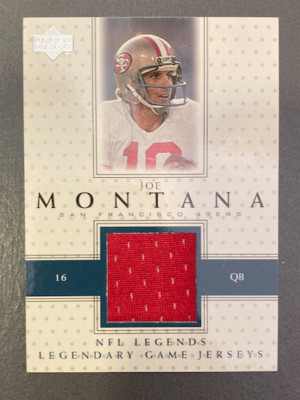 JOE MONTANA 2000 NFL LEGENDS GAME JERSEYS