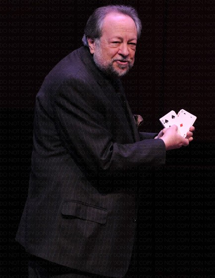 COLOR PHOTO OF RICKY JAY IN PERFORMANCE / Archival Magician Photo Reprint