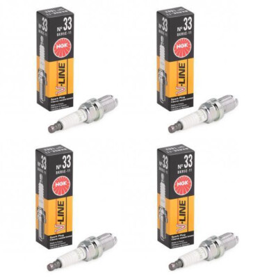4x Zündkerzen V-Line von NGK passt für Hyundai Atos 1.0 54/56/58 / 1.1 58/61/63