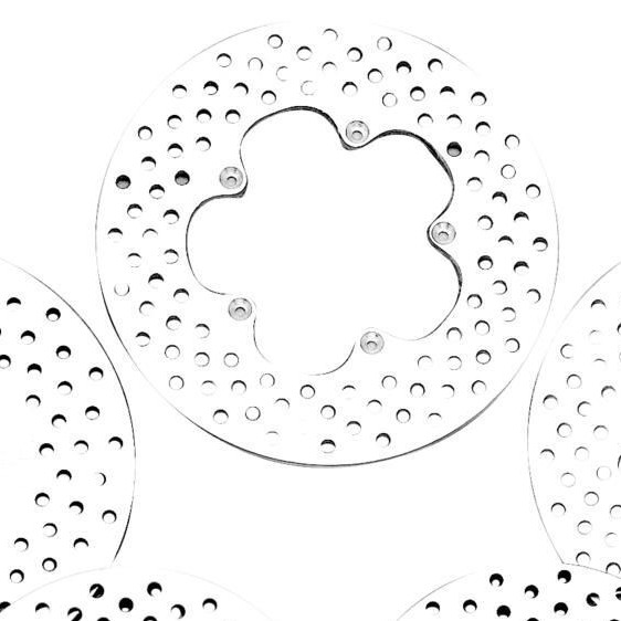 HARLEY STAINLESS FRONT BRAKE DISC ROTOR VENTED FX, SPORTSTER XL 1974-77 41807-74