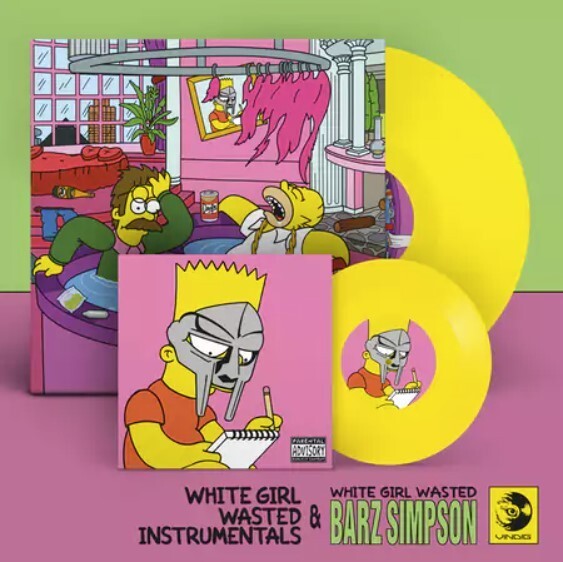 洋楽 White girl wasted instrumentals LP !! White Girl Wasted Instrumentals & Barz Simpson Yellow Vinyl