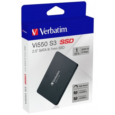 SSD 1TB Verbatim Vi550 S3 Phison 2,5 (6.3cm) SATAIII intern retail