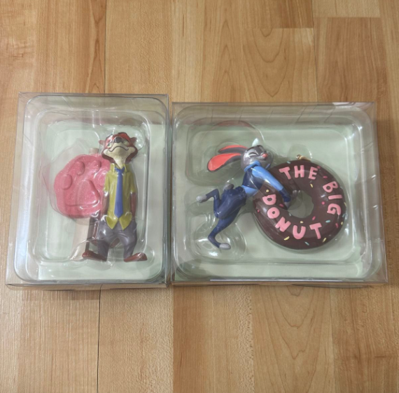 Disney store Judy Hopps & Nick Wilde Ornament Set Zootopia