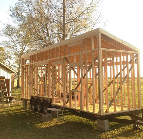 32 Foot Dual Axle Tiny House Foundation and Trailer Frame 