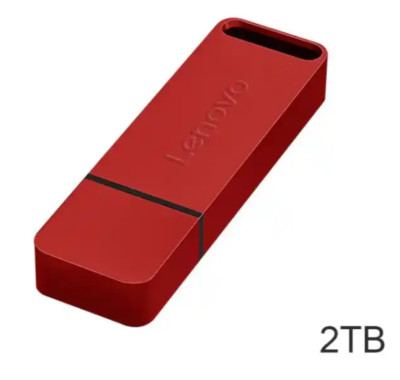 1TB/2TB Lenovo USB Flash Drive Metal Memory Stick Pen Thumb Disk Storage