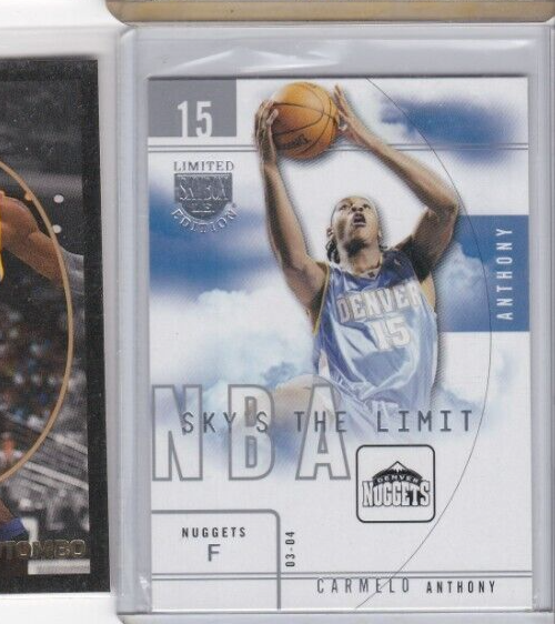 CARMELO ANTHONY 03-04 SKYBOX LE-SKY'S THE LIMIT INSERT