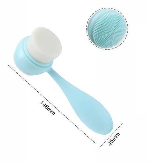 Spugna Lavaviso Deterge Pulizia Viso Massaggio 2in1 Cura Corpo dfh