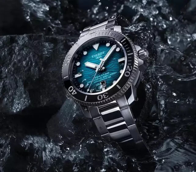 Pre-owned Tissot Seastar 2000 Professional Powermatic 80 Men's Watch T120.607.11.041.00ti