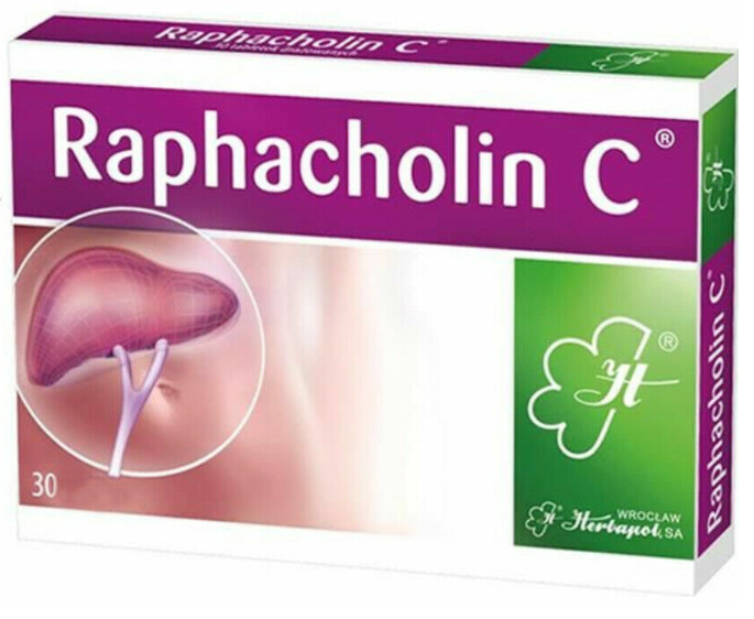 Polish RAPHACHOLIN C 30 LIVER Tablets Detox Indigestion Flatulence US Seller