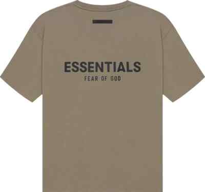 Fear Of God Essentials Short Sleeve Tee Taupe (125SP212007F) Men's Size XXS-2XL