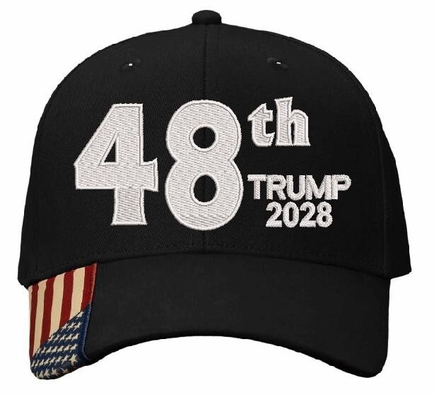 Trump 2028 Hat President 48th Make America Great Again MAGA Adjustable Ball Cap