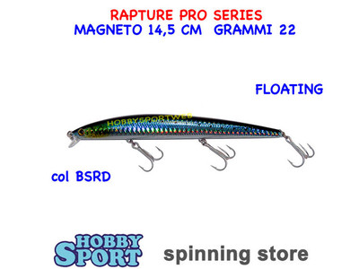 LONG JERK MAGNETO 145 Col. BSRD 14,5 CM 22 GR  SPINNING MARE RAPTURE TRABUCCO