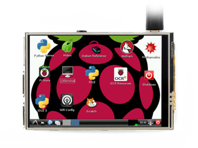 Waveshare 3.5 inch Touch Screen TFT LCD for Raspberry Pi 125MHz High-Speed SPI